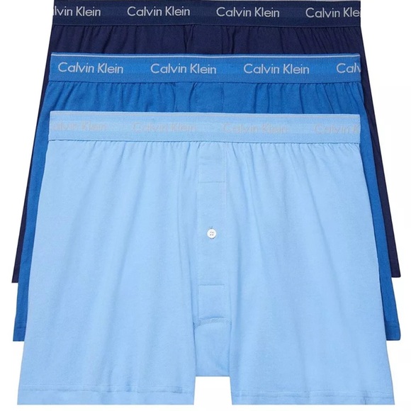 Calvin Klein Men's Cotton Classics Knit Boxer -3 Pack Size L - Picture 5 of 5